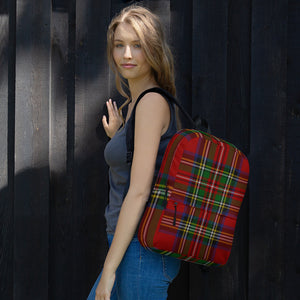 ROYAL RED TARTAN PLAID Backpack