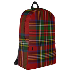 ROYAL RED TARTAN PLAID Backpack