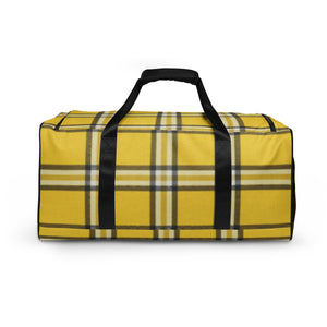 YELLOW TARTAN PLAID Duffle bag