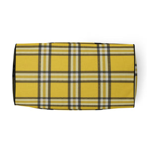 YELLOW TARTAN PLAID Duffle bag