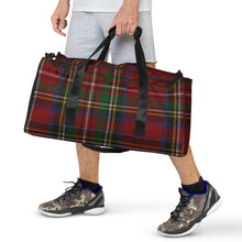 Load image into Gallery viewer, ROYAL RED TARTAN PLAID Duffle bag
