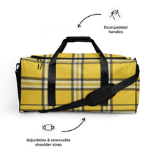 Load image into Gallery viewer, YELLOW TARTAN PLAID Duffle bag
