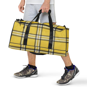 YELLOW TARTAN PLAID Duffle bag