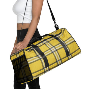 YELLOW TARTAN PLAID Duffle bag