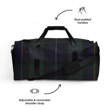 Load image into Gallery viewer, BLACKWATCH TARTAN PLAID Duffle bag
