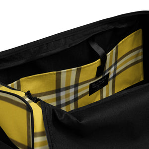 YELLOW TARTAN PLAID Duffle bag