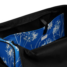 Load image into Gallery viewer, BLUE AND WHITE FLORAL Duffle bag
