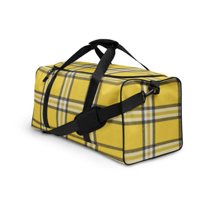 YELLOW TARTAN PLAID Duffle bag