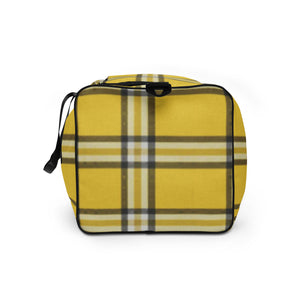 YELLOW TARTAN PLAID Duffle bag