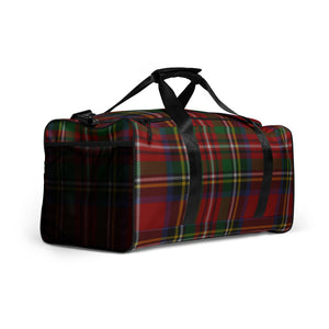 ROYAL RED TARTAN PLAID Duffle bag