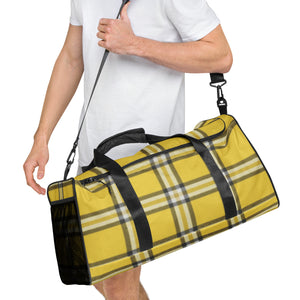 YELLOW TARTAN PLAID Duffle bag