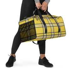 Load image into Gallery viewer, YELLOW TARTAN PLAID Duffle bag
