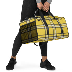 YELLOW TARTAN PLAID Duffle bag