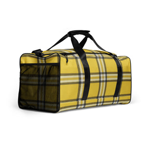 YELLOW TARTAN PLAID Duffle bag