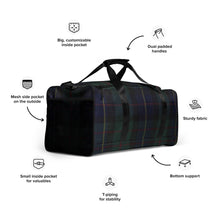 Load image into Gallery viewer, BLACKWATCH TARTAN PLAID Duffle bag
