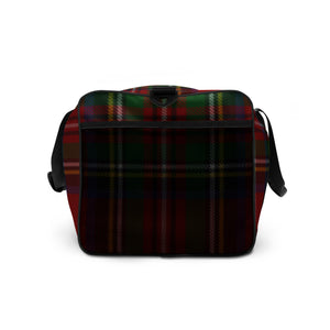 ROYAL RED TARTAN PLAID Duffle bag