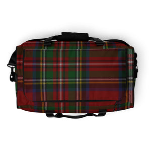 ROYAL RED TARTAN PLAID Duffle bag