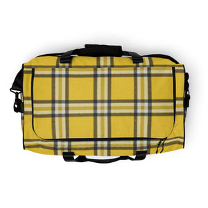 YELLOW TARTAN PLAID Duffle bag