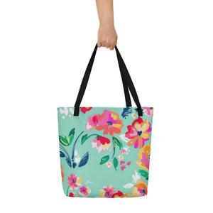 ESTEE All-Over Print Large Tote Bag