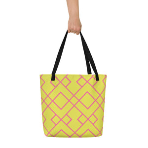 NATALIE All-Over Print Large Tote Bag