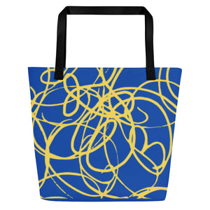 MODERN ART All-Over Print Large Tote Bag