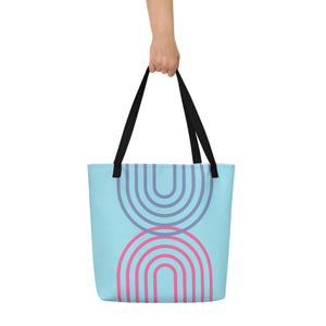 METRO All-Over Print Large Tote Bag