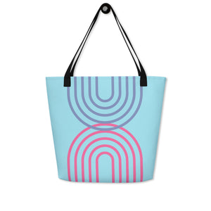 METRO All-Over Print Large Tote Bag