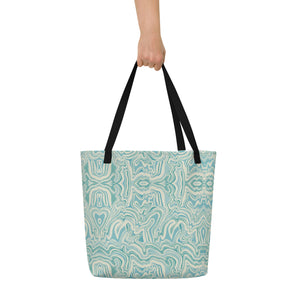 GEO All-Over Print Large Tote Bag