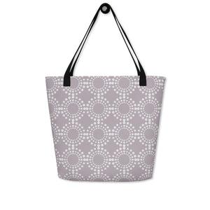 MODERN CIRCLES All-Over Print Large Tote Bag