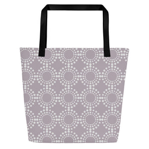 MODERN CIRCLES All-Over Print Large Tote Bag