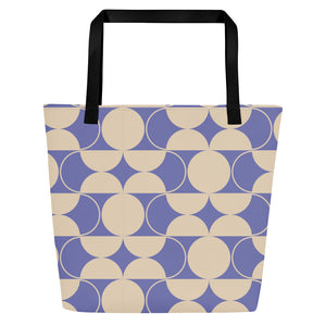 MOD GEO All-Over Print Large Tote Bag