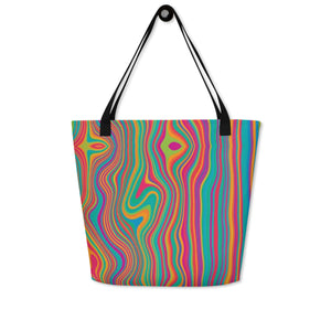 CALI All-Over Print Large Tote Bag