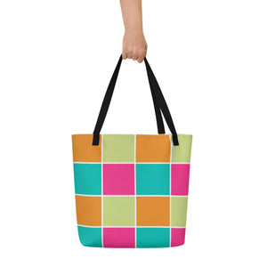 COCO All-Over Print Large Tote Bag