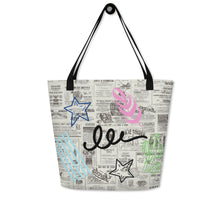 Load image into Gallery viewer, GRAFFITI All-Over Print Large Tote Bag
