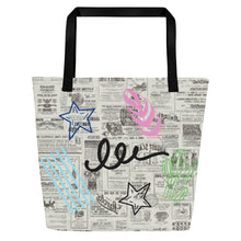 Load image into Gallery viewer, GRAFFITI All-Over Print Large Tote Bag
