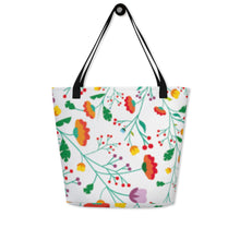 Load image into Gallery viewer, FIELD OF FLOWERS All-Over Print Large Tote Bag
