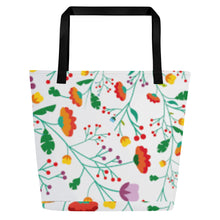 Load image into Gallery viewer, FIELD OF FLOWERS All-Over Print Large Tote Bag
