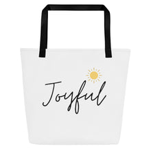 Load image into Gallery viewer, JOYFUL All-Over Print Large Tote Bag
