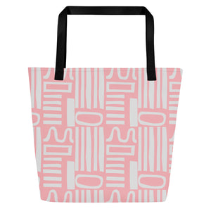 METRO All-Over Print Large Tote Bag