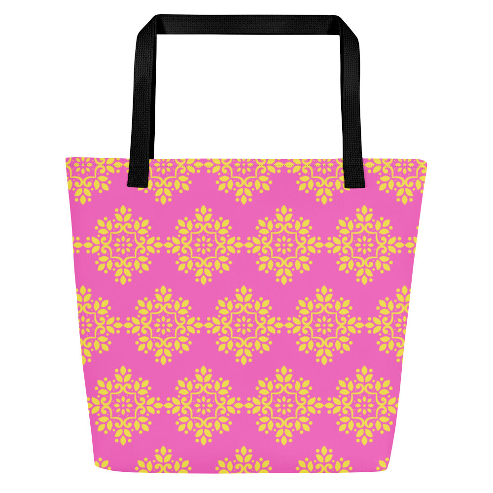 FAVOIRE All-Over Print Large Tote Bag