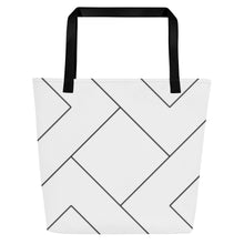 Load image into Gallery viewer, MODERN LINES All-Over Print Large Tote Bag
