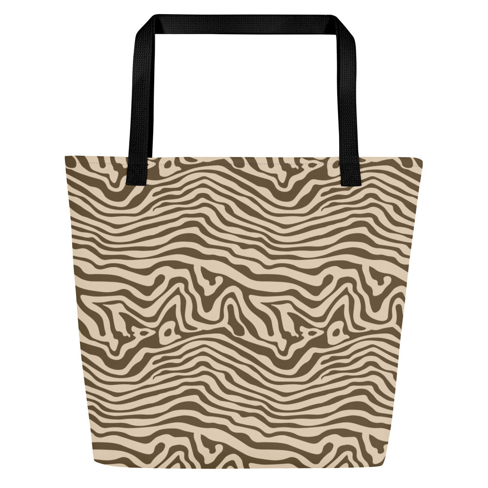 ANIMAL PRINT All-Over Print Large Tote Bag