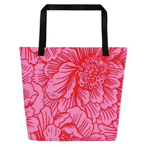 THE ROSE All-Over Print Large Tote Bag