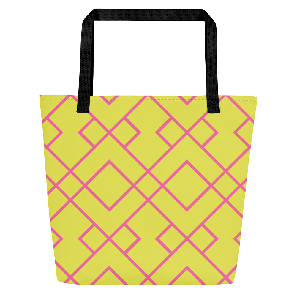 NATALIE All-Over Print Large Tote Bag