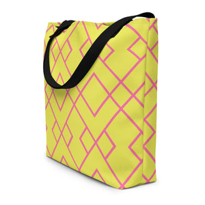 NATALIE All-Over Print Large Tote Bag