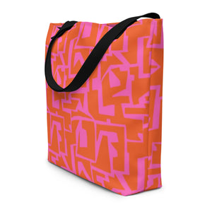 ECHELON All-Over Print Large Tote Bag