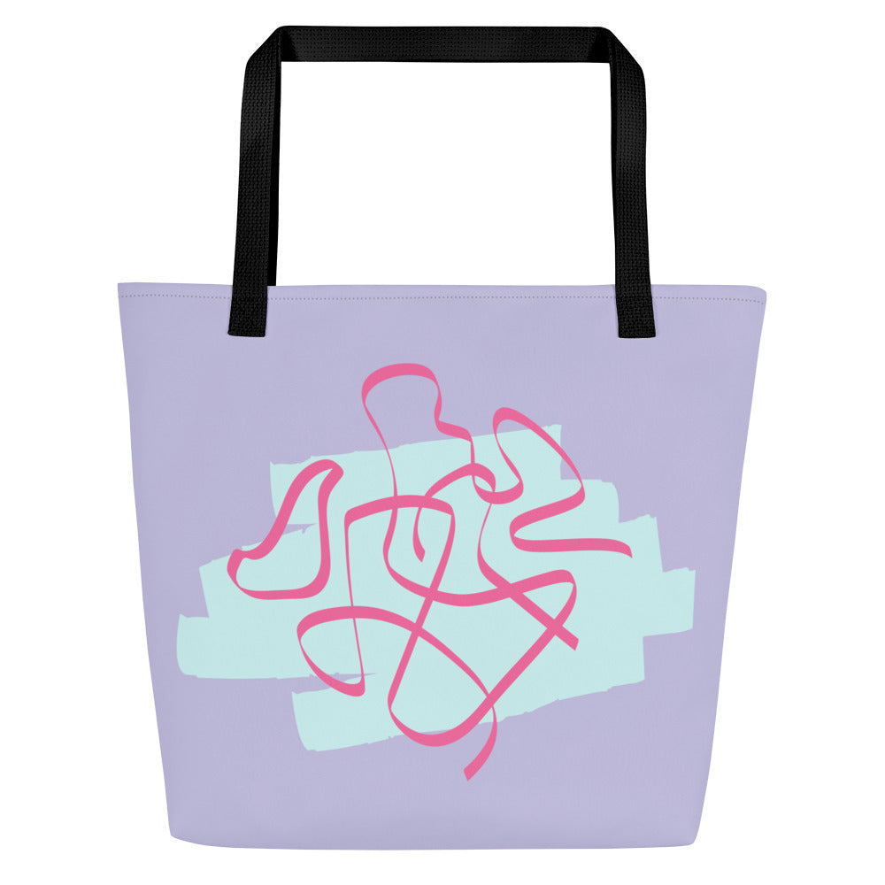 MIA All-Over Print Large Tote Bag