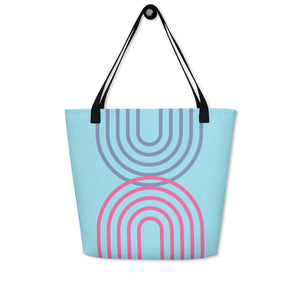 METRO All-Over Print Large Tote Bag