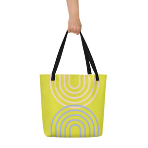 METRO All-Over Print Large Tote Bag