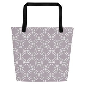 MODERN CIRCLES All-Over Print Large Tote Bag